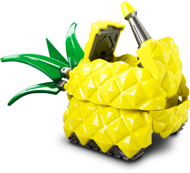 Pac Man Pineapple Tank (425x565), Png Download
