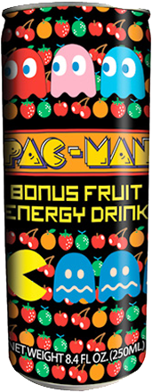 Pac-man Bonus Fruit Energy Drink - Energy Drinks Pac Man (500x500), Png Download