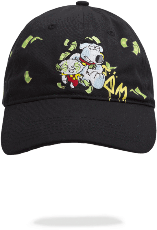 Sprayground Brian & Stewie Hat - Stewie & Brian On The Run Hat (802x1024), Png Download