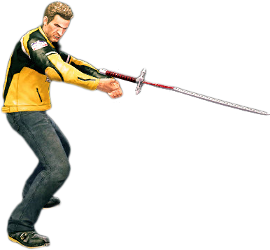 Dead Rising Katana Sword Combo 2 - Katana Broadsword (386x357), Png Download