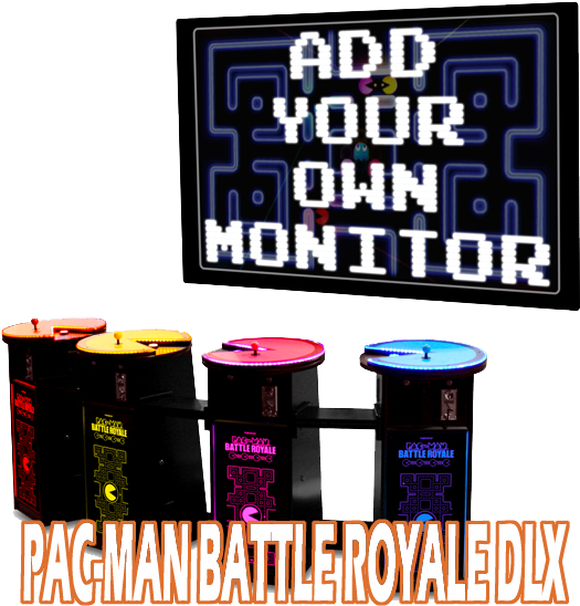 Namco Pac-man Battle Royale Dlx - Arcade Game (540x563), Png Download
