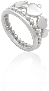 Crown Of Hearts Ring - Jewellery (350x500), Png Download