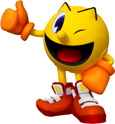Wink Pac Man Adventures Clipart Image - Pacman Smash Bros (400x443), Png Download