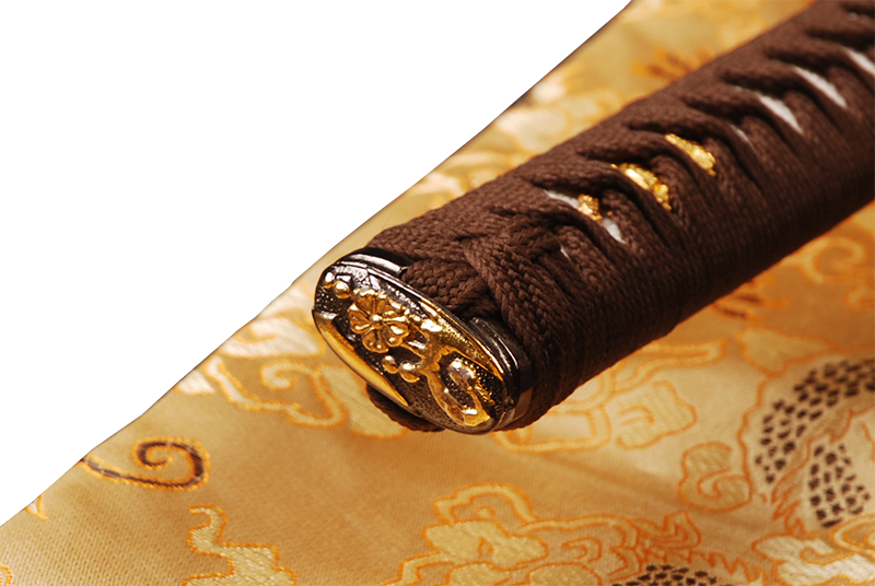 Hand Forged Clay Tempred Japanese Samurai Katana Sword - Chocolate (800x536), Png Download