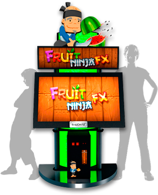 Fruit Ninja Mobile Game Arcade Machine - Adrenaline Fruit Ninja Fx2 (349x390), Png Download