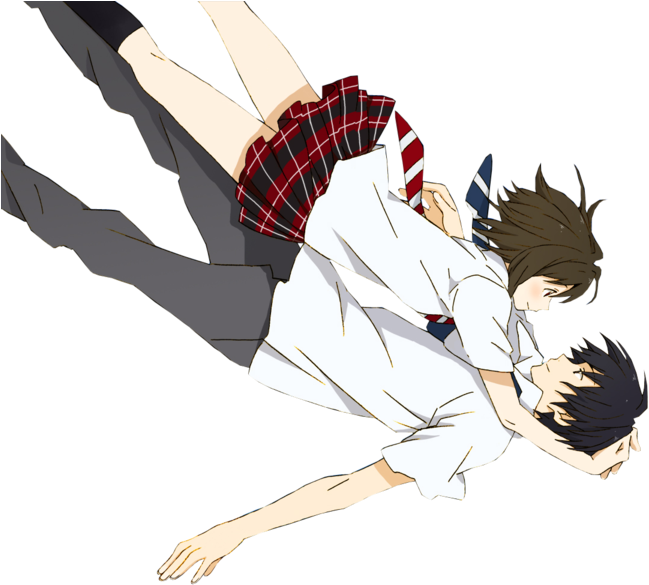 Couple Falling From The Sky (900x657), Png Download