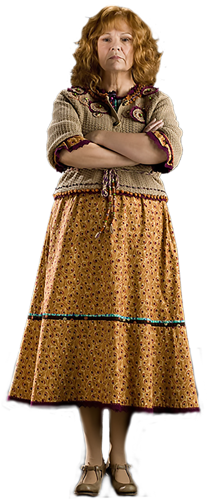 Molly Weasley - Harry Potter Molly Png (831x1998), Png Download
