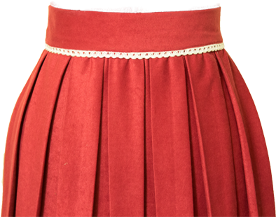 Holly Berry Red Sweet Pleat Skirt - Miniskirt (405x382), Png Download