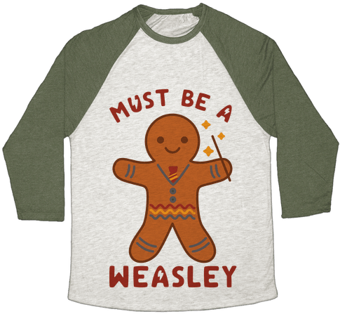 Must Be A Weasley Baseball Tee - My Presence Is Your Present (484x484), Png Download