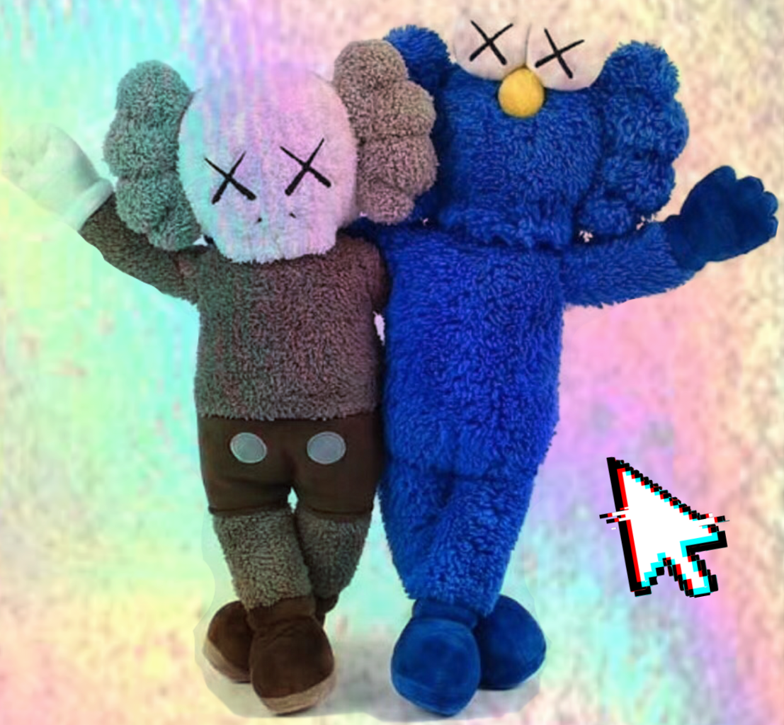Kaws Seeing Watching Plush (1107x1024), Png Download