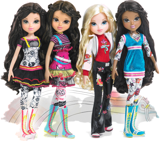 Again, Too Girlish And Too Feminine For My Tastes - Bratz Dolls Transparent Background (552x488), Png Download