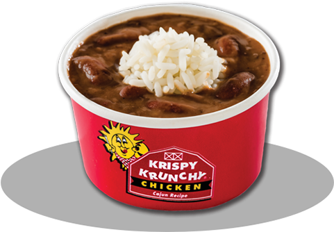 Red Beans & Rice - Krispy Krunchy Chicken (500x400), Png Download