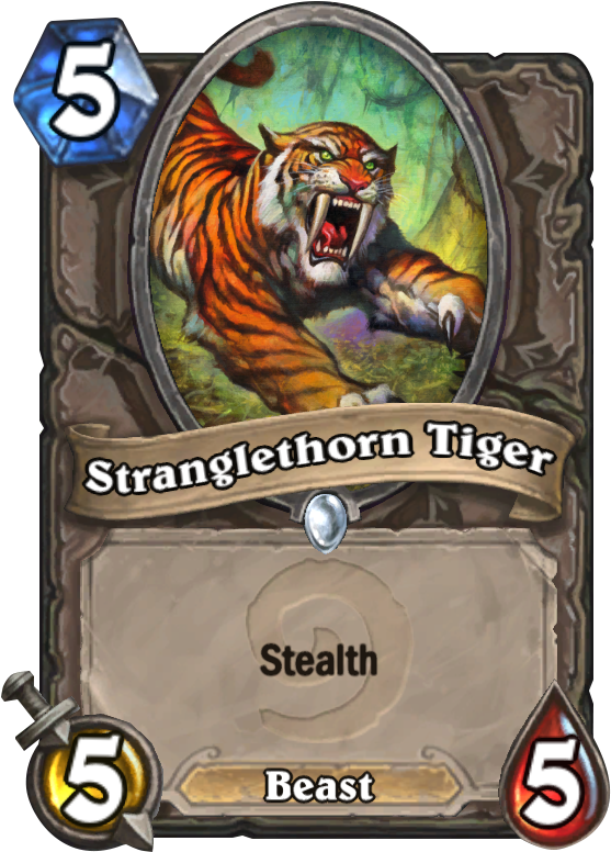 Stranglethorn Tiger - Hearthstone Card (567x811), Png Download