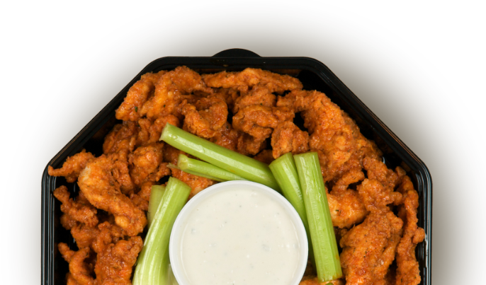 This Platter Consists Of Approximately 50 Hand Breaded, - Rafferty's Chicken Finger Platter (686x403), Png Download