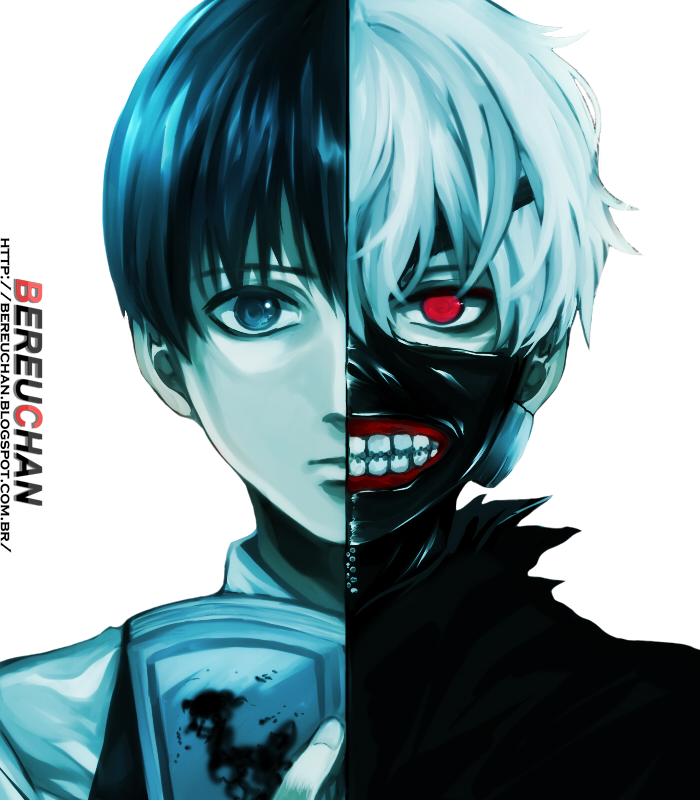 Kaneki Ken - Render - Ken Kaneki Before And After (700x800), Png Download