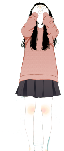 Hold My Hand - Anime Girl Crying Transparent (269x567), Png Download