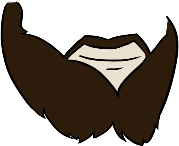 Paper Beard (1300x1581), Png Download