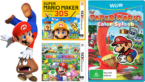 Other Mario Games - Paper Mario Color Splash Wii U (475x300), Png Download
