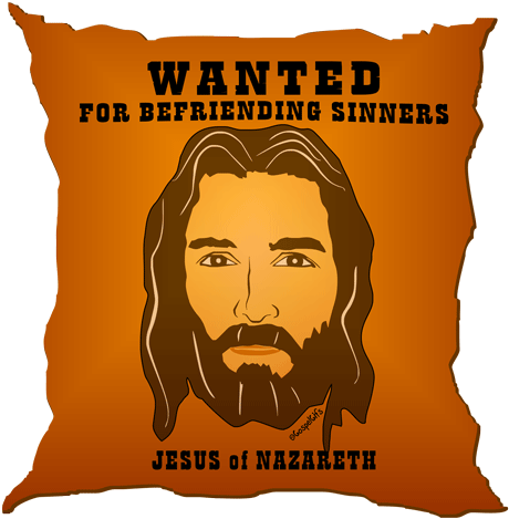 The Word Says That He Ate With Sinners And Tax Collectors - Jesus Friend Of Sinners (483x500), Png Download