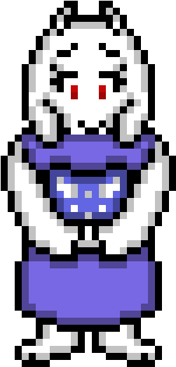 Undertale Toriel Sprite - Undertale Pixel Art Toriel (270x540), Png Download
