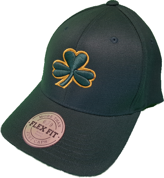 Irish Cap Clover Flex Fit Dk Green - Baseball Cap (531x578), Png Download