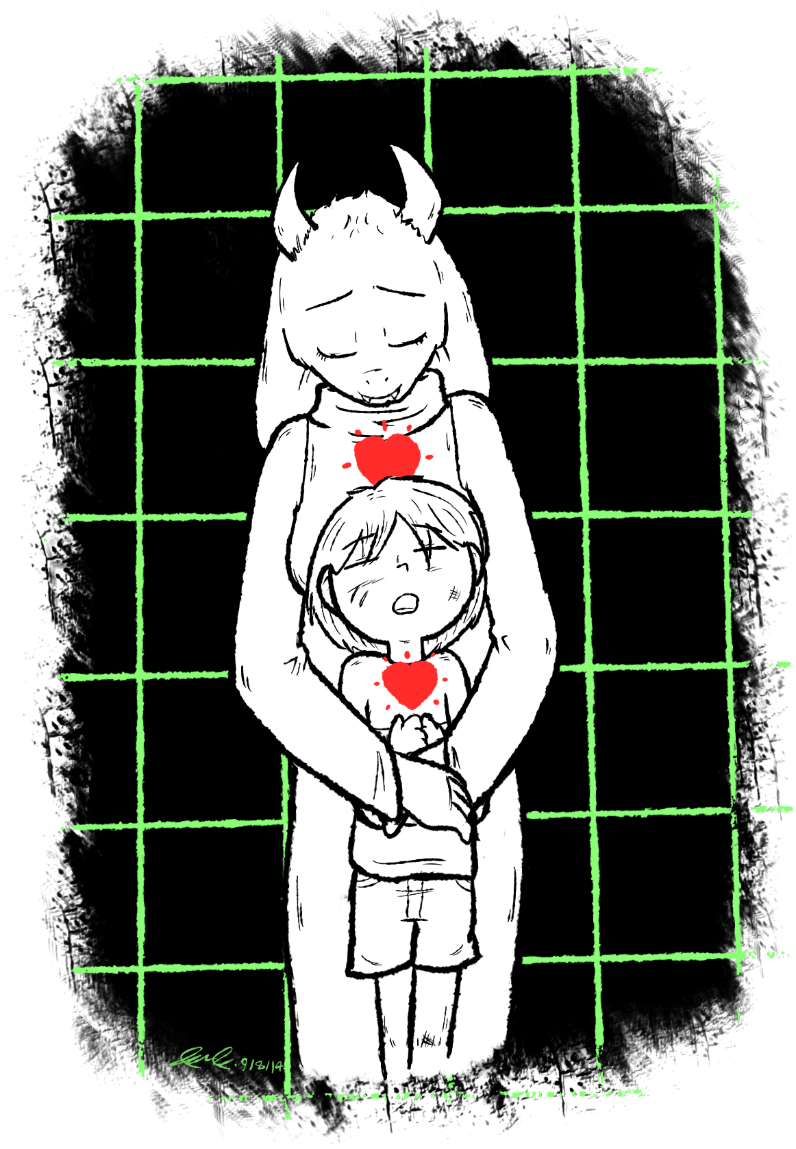 “ I Had To Whip Up A Quick Undertale Fanart - Illustration (1200x1700), Png Download