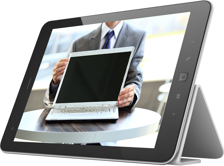 Laptop With A Blank Screen - Laptop (722x534), Png Download