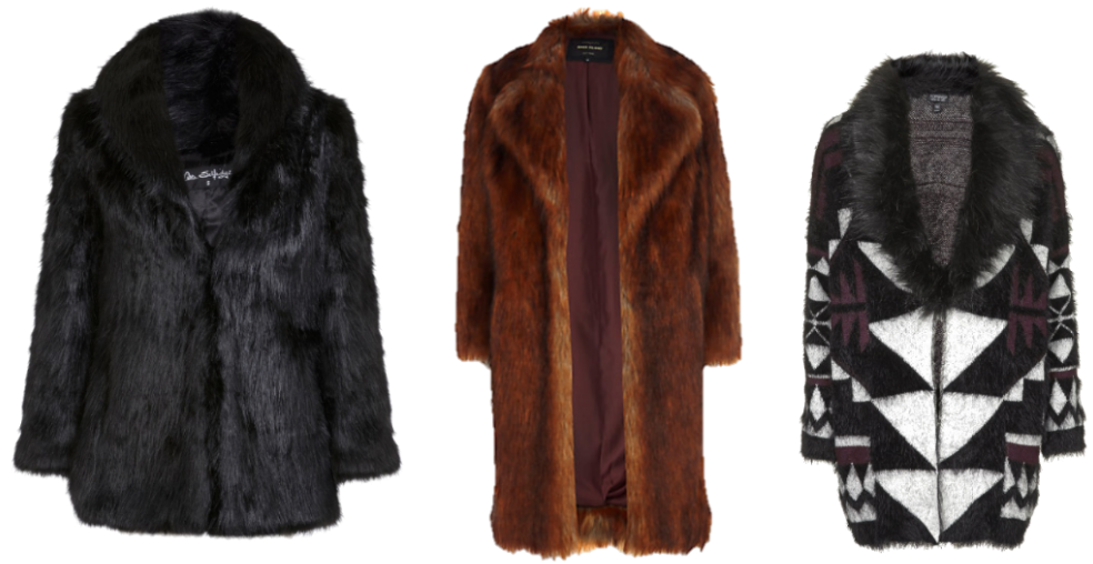 Leather Winter Coat Download Transparent Png Image - Fake Fur (1024x532), Png Download