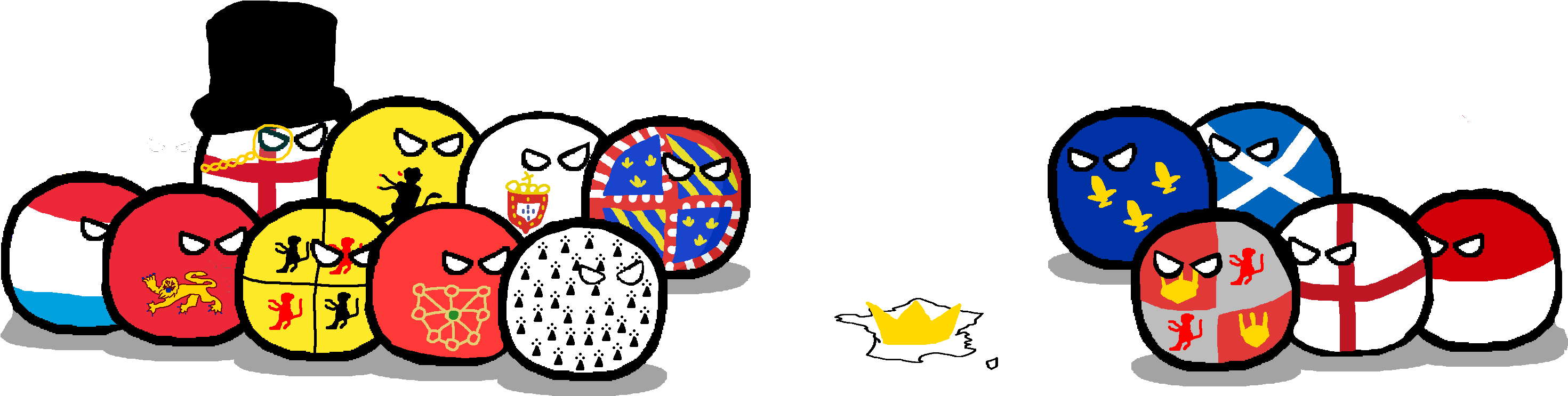 Hundred Years War - Hundred Years War Belligerents (3074x801), Png Download