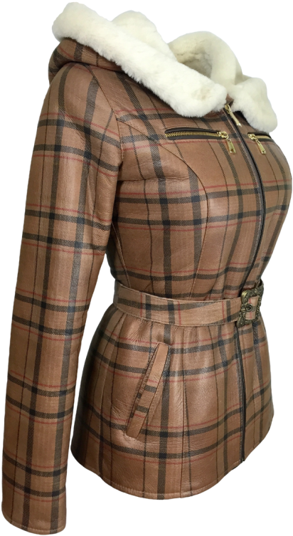 Dudex Fashion Ladies Womens Toscana Shearling Sheepskin - Leather Jacket Winter For Ladies (800x800), Png Download