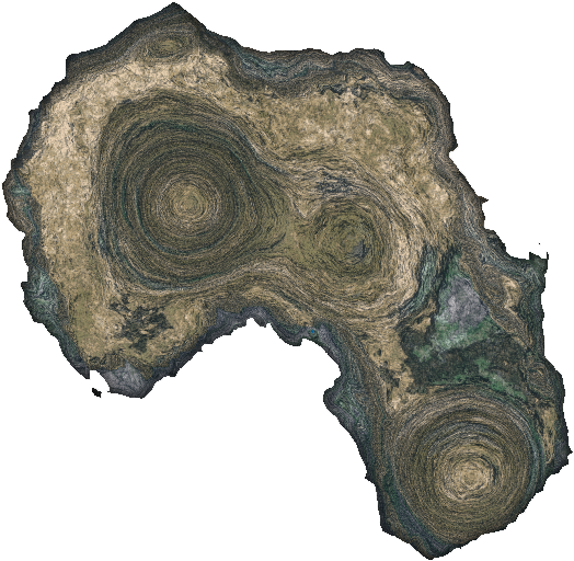 Trying Out Some New Things In Vue And Made These Stalagmites - Top Down Map Stalagmite (652x622), Png Download