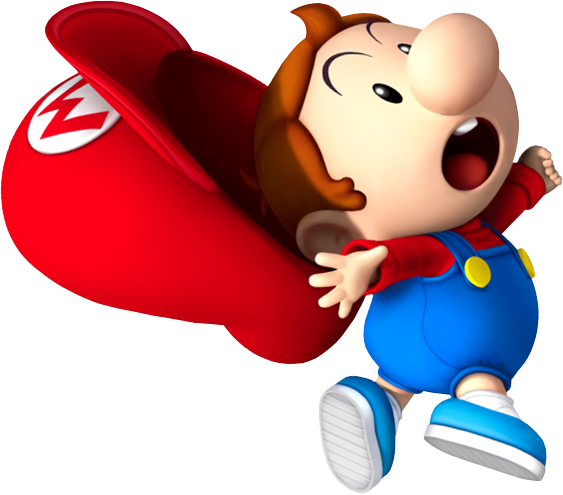 Latest Images - Super Mario Baby Png (563x495), Png Download
