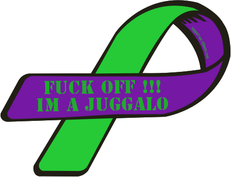 Fuck Off / Im A Juggalo - Prostate Cancer Ribbon Color (455x350), Png Download