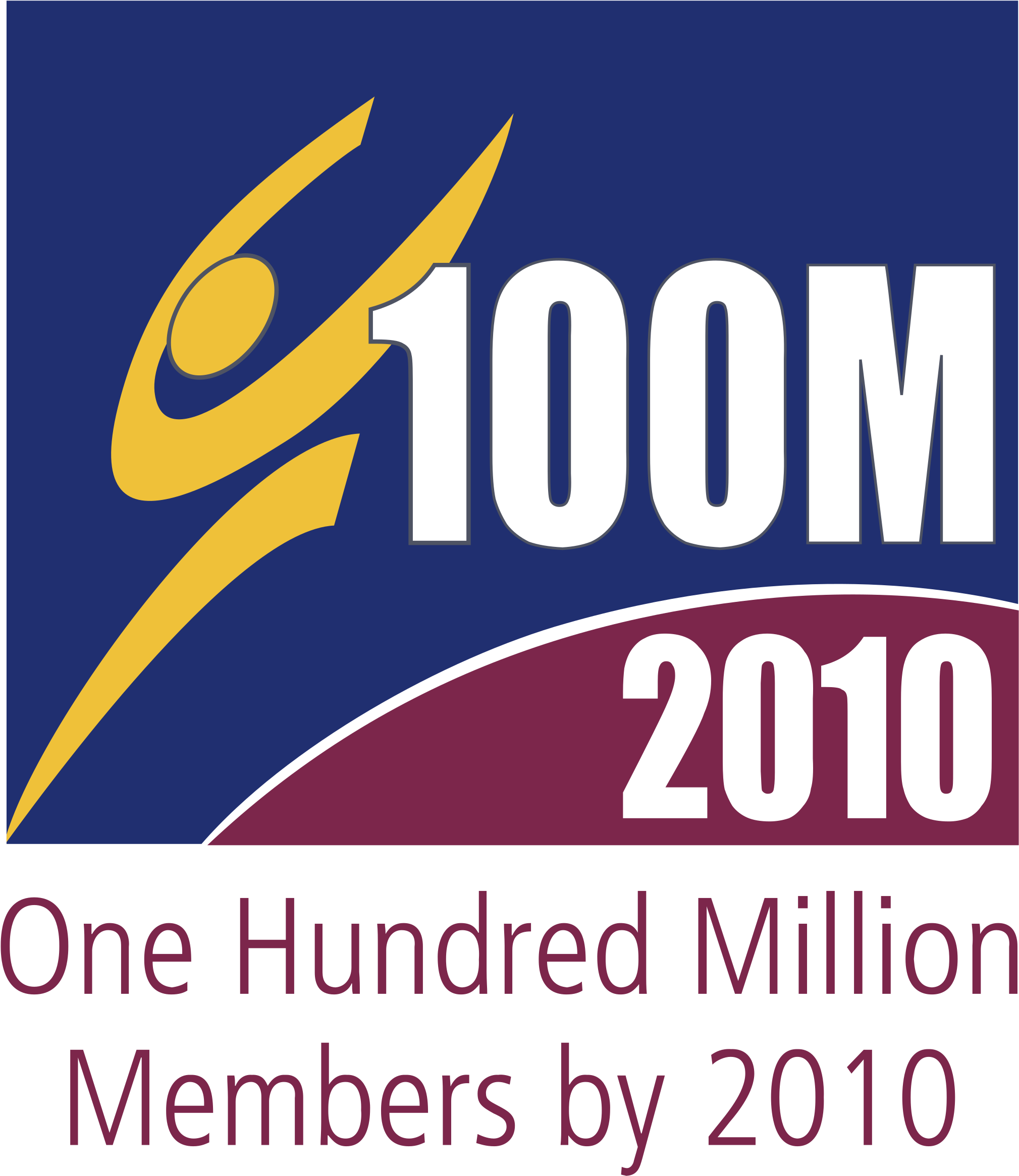 100 Million By 2010 Logo Png Transparent - Logo (2400x2400), Png Download