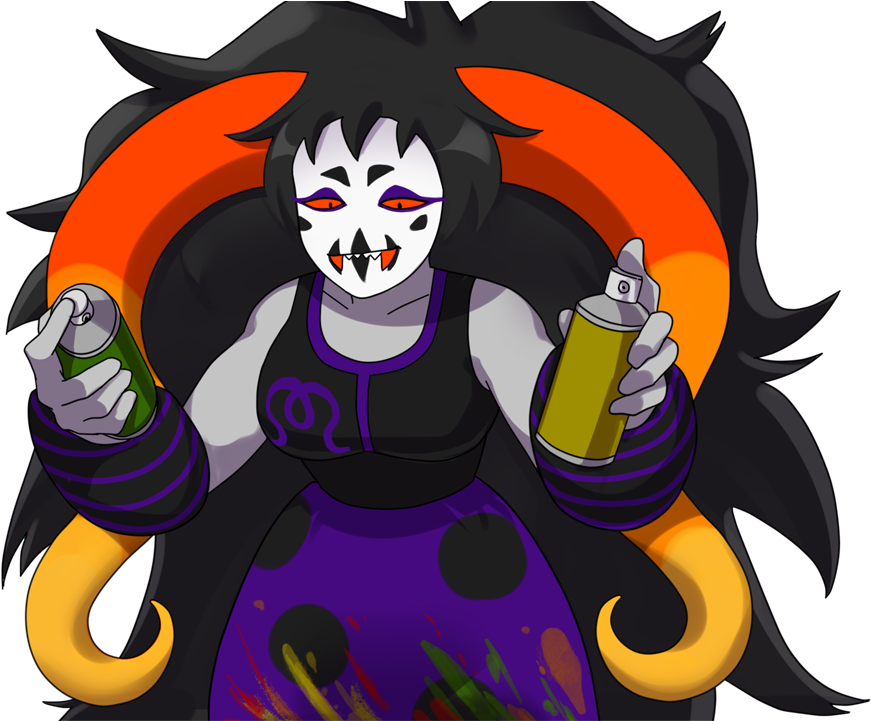 *chahut Sprays Your Face In A Varied Set Of Colors, - Chahut Maenad Friendsim Sprites (879x720), Png Download