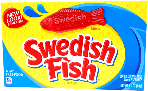 Swedish Fish Soft & Chewy Candy - Swedish Fish Logo Png (500x500), Png Download