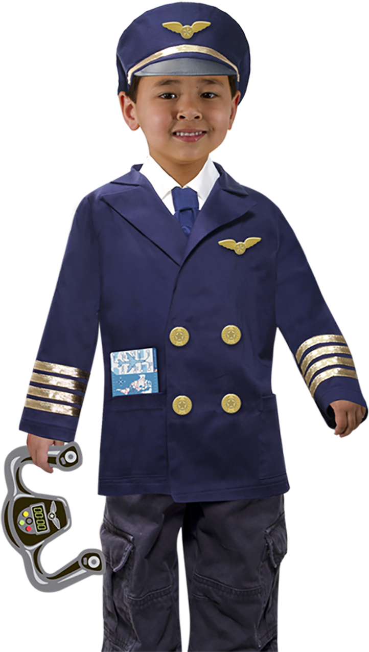 Careerday Pilot 7 - Pilot Costume For Career Day (820x1290), Png Download