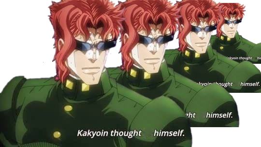 Kakyoin Thought Himself - Kakyoin Thought To Himself (540x304), Png Download