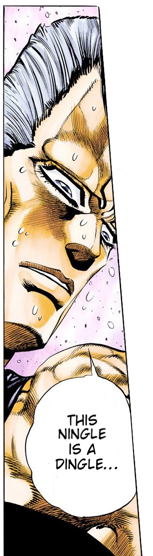 There Is A Scene In Stardust Crusaders Where Polnareff - Illustration (307x1110), Png Download