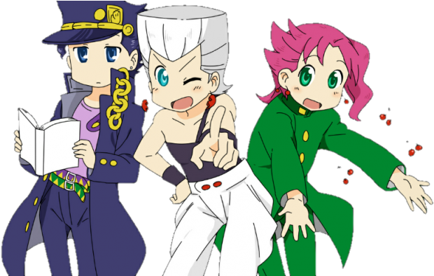 #jotaro Kujo #jean Pierre Polnareff #kakyoin Noriaki - Nichijou Jjba (700x394), Png Download