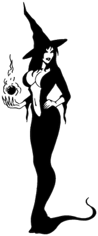 Sexy Witch Silhouette (800x800), Png Download