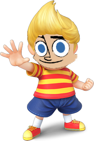 Yeah - Lucas Smash Bros (316x474), Png Download