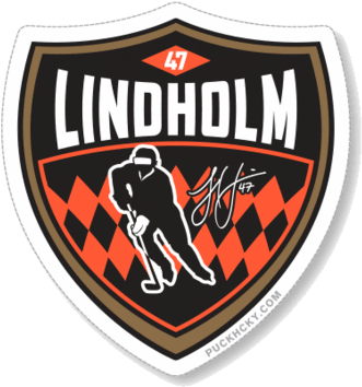 Hampus Lindholm 'swedish Fish' Hockey Sticker - Emblem (391x480), Png Download
