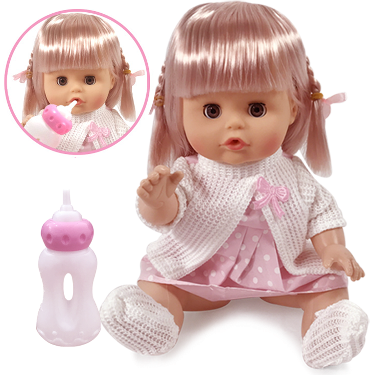 Talking Smart Simulation Doll Set With Trolley Baby - Doll (800x800), Png Download