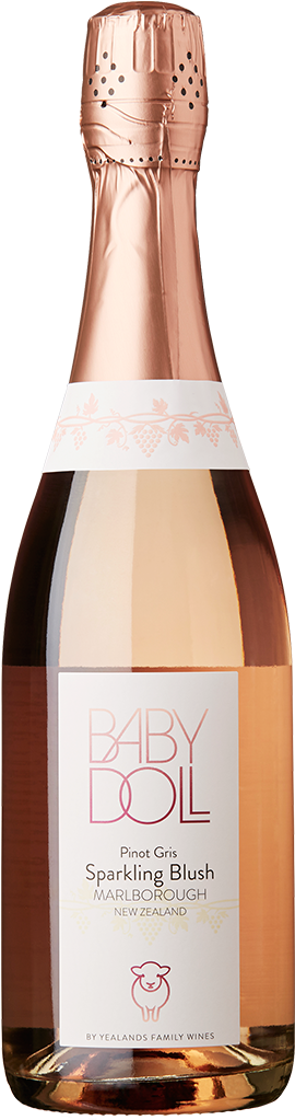 Babydoll Pinot Gris Sparkling Blush - Babydoll (640x1232), Png Download