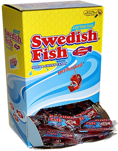 Swedish Fish Soft & Chewy Candy - Swedish Fish Candy, Soft & Chewy - 3.1 Oz (500x500), Png Download