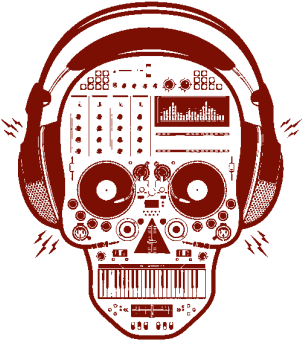 Dj Headphone Logo Design Png (350x350), Png Download