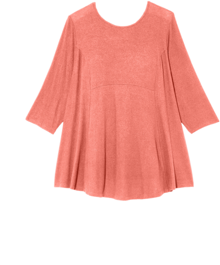 Collette Babydoll Sweater - Coat (501x668), Png Download