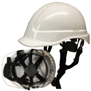 Bbrand Micro Peak Safety 6 Point Helmet Chinstrap & - Helmet (600x315), Png Download
