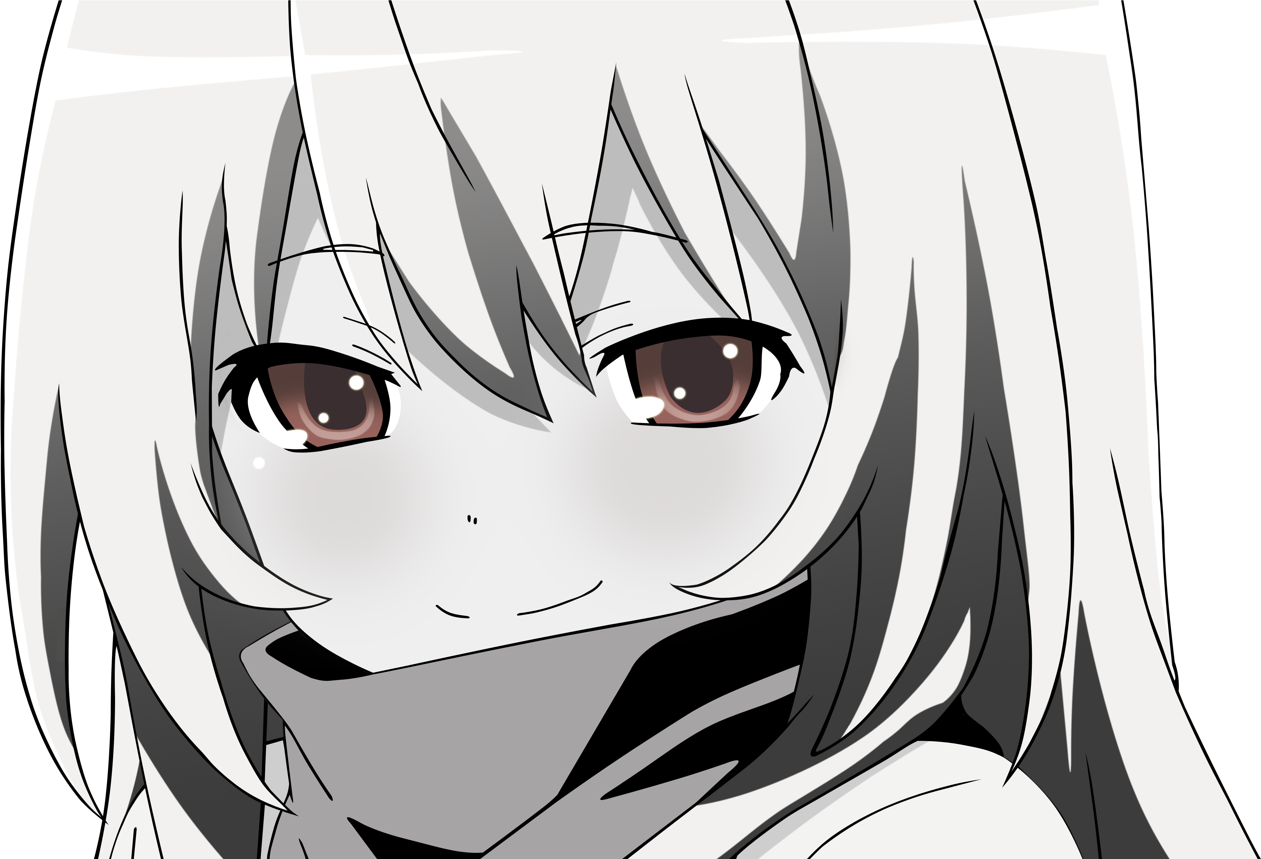 Download Png - Toradora Black And White (4900x2777), Png Download